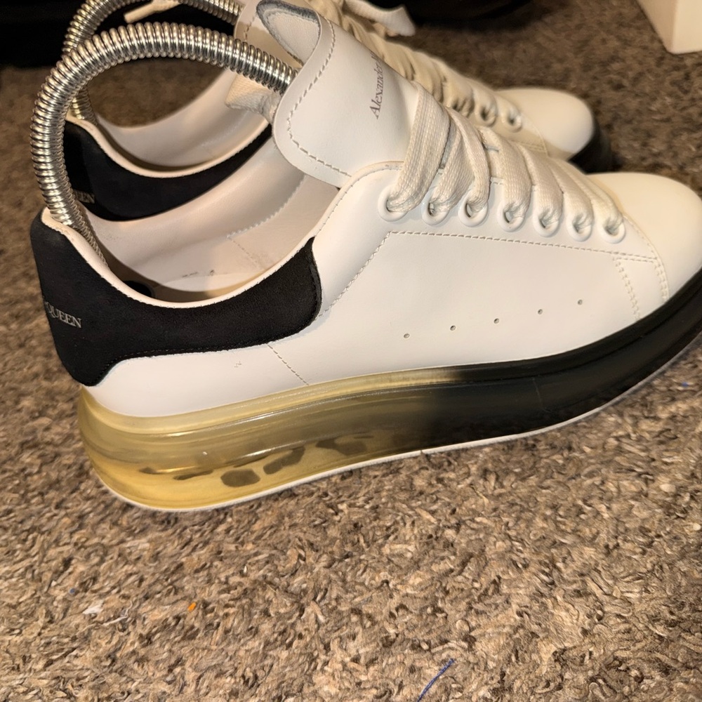 Alexander McQueen White and Black Athletic Shoes - Picture 2 of 11